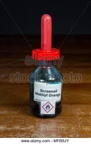 Methyl orange indicator (screened)